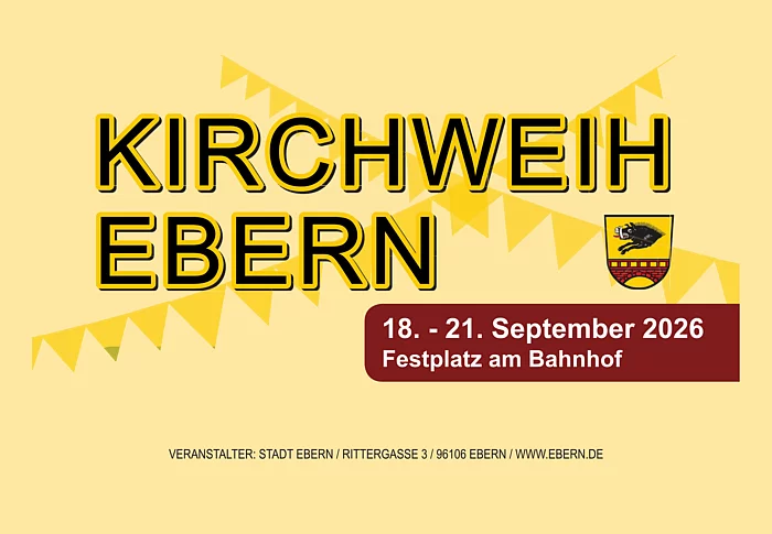 Kirchweih 2026 18. - 21. September 2026 Festplatz am Bahnhof